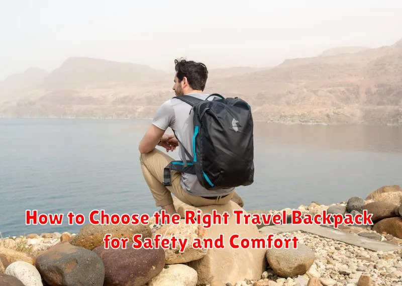 How to Choose the Right Travel Backpack for Safety and Comfort