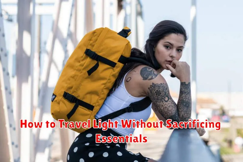 How to Travel Light Without Sacrificing Essentials