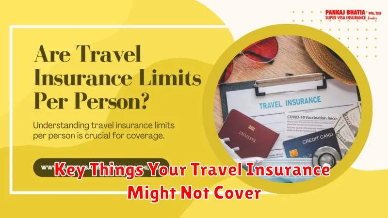 Key Things Your Travel Insurance Might Not Cover